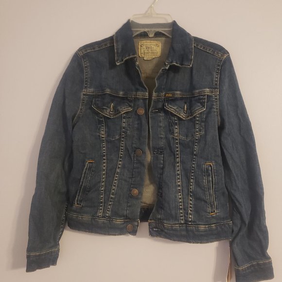 NWT Denim Jacket Girls Size 14 by Polo Ralph Lauren - Picture 1 of 6